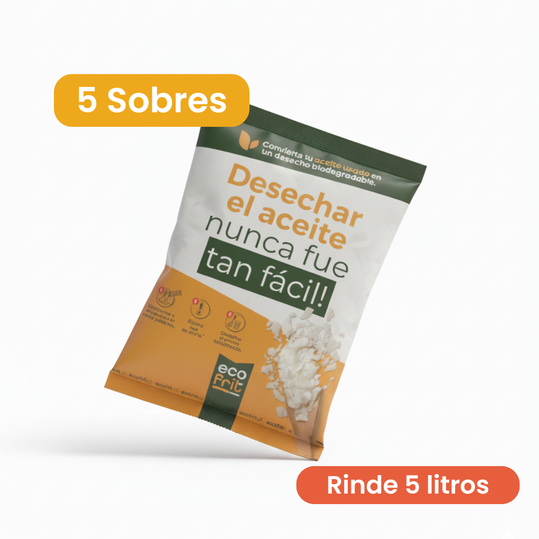 Pack Ecofrit con 5 sobres, más 1 sobre gratis y envío gratis a todo Chile